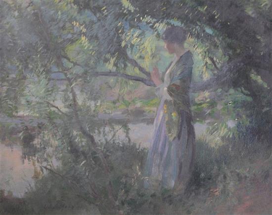 John Menzies (fl. 1871-1938) Afton Water 16 x 20in.